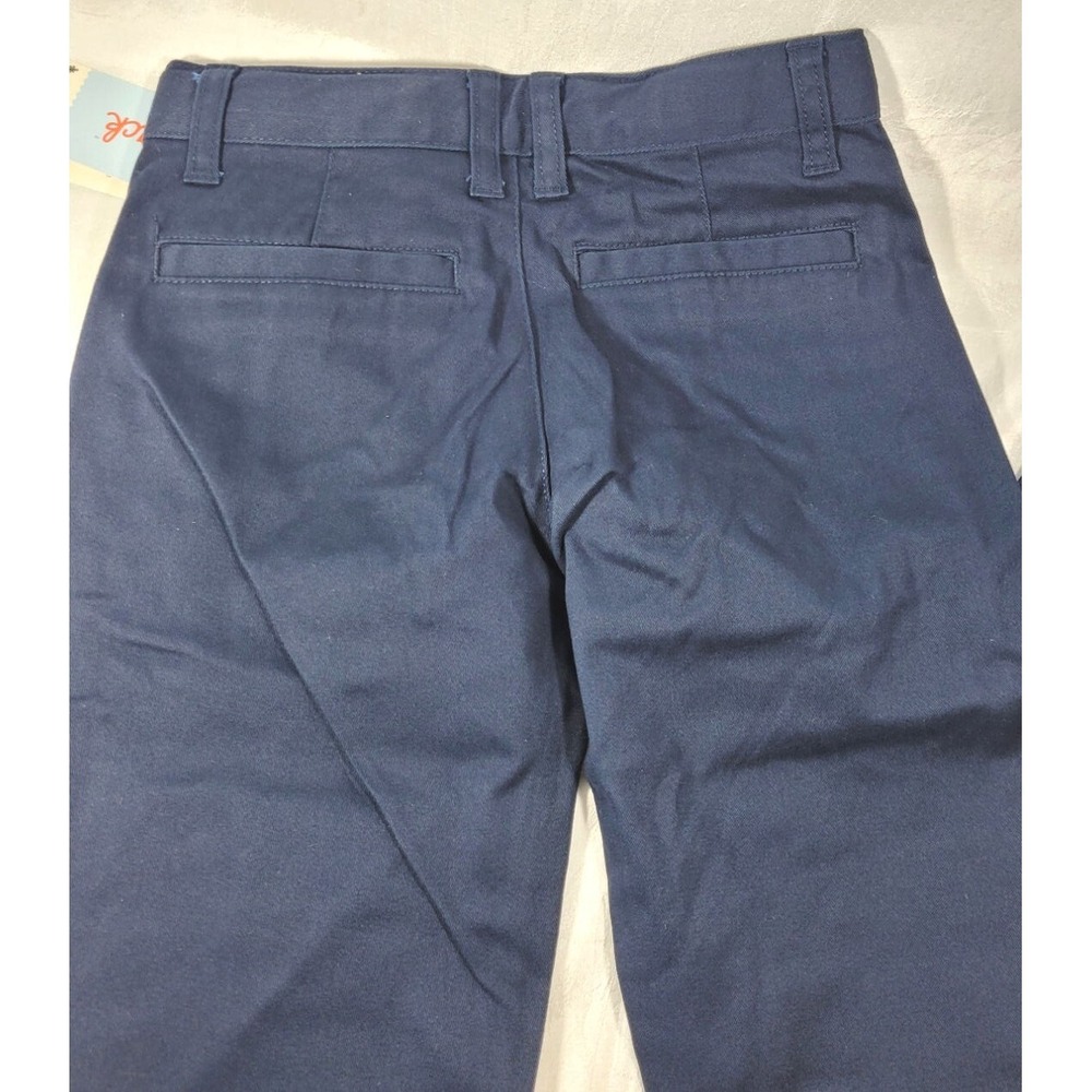 2 Pairs Kids Cat & Jack School Uniform Adjustable Waist Pants - Blue - Size 4